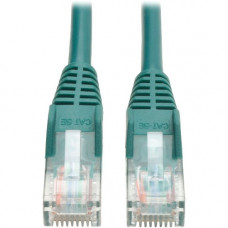 Tripp Lite 5ft Cat5e / Cat5 Snagless Molded Patch Cable RJ45 M/M Green 5&#39;&#39; - 5 ft Category 5e Network Cable for Network Device - First End: 1 x RJ-45 Male Network - Second End: 1 x RJ-45 Male Network - Patch Cable - Green - RoHS, TAA Compl