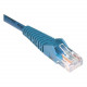 Tripp Lite 6ft Cat5e / Cat5 Snagless Molded Patch Cable RJ45 M/M Blue 6&#39;&#39; - Category 5e - 6ft - 1 x RJ-45 Male Network - 1 x RJ-45 Male Network - Blue - RoHS Compliance N001-006-BL
