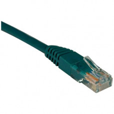 Tripp Lite 7ft Cat5e / Cat5 Snagless Molded Patch Cable RJ45 M/M Green 7&#39;&#39; - 7 ft Category 5e Network Cable for Network Device - First End: 1 x RJ-45 Male Network - Second End: 1 x RJ-45 Male Network - Patch Cable - Green - RoHS, TAA Compl