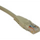 Tripp Lite 1ft Cat5e / Cat5 350MHz Molded Patch Cable RJ45 M/M Gray 1&#39;&#39; - 1ft - Gray N002-001-GY