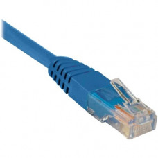 Tripp Lite 7ft Cat5e / Cat5 350MHz Molded Patch Cable RJ45 M/M Blue 7&#39;&#39; - 7 ft Category 5e Network Cable - First End: 1 x RJ-45 Male - Second End: 1 x RJ-45 Male - Patch Cable - Blue - 1 Pack N002-007-BL