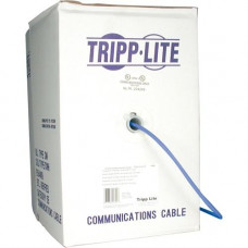 Tripp Lite 1000ft Cat5 / Cat5e 350MHz Bulk Stranded-Core PVC Cable Blue 1000&#39;&#39; - 1000 ft Category 5e Network Cable for Network Device - Bare Wire - Bare Wire - 1 Gbit/s - Patch Cable - 24 AWG - Blue - RoHS Compliance N020-01K-BL