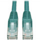 Tripp Lite 2ft Cat6 Gigabit Snagless Molded Patch Cable RJ45 M/M Green 2&#39;&#39; - 2 ft Category 6 Network Cable for Network Device, Desktop Computer - First End: 1 x RJ-45 Male Network - Second End: 1 x RJ-45 Male Network - Patch Cable - Shield