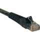 Tripp Lite 2ft Cat6 Gigabit Snagless Molded Patch Cable RJ45 M/M Black 2&#39;&#39; - 2ft - Black - TAA Compliance N201-002-BK