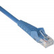 Tripp Lite 2ft Cat6 Gigabit Snagless Molded Patch Cable RJ45 M/M Blue 2&#39;&#39; - 2ft - 1 x RJ-45 Male - 1 x RJ-45 Male - Blue - TAA Compliance N201-002-BL