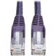 Tripp Lite 5ft Cat6 Gigabit Snagless Molded Patch Cable RJ45 M/M Purple 5&#39;&#39; - 5 ft Category 6 Network Cable for Network Device - First End: 1 x RJ-45 Male Network - Second End: 1 x RJ-45 Male Network - Patch Cable - Purple - RoHS Complianc