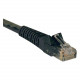 Tripp Lite 50ft Cat6 Gigabit Snagless Molded Patch Cable RJ45 M/M Black 50&#39;&#39; - for Network Device - 50ft - 1 x RJ-45 Male Network - 1 x RJ-45 Male Network - Black - RoHS, TAA Compliance N201-050-BK