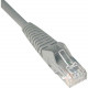 Tripp Lite 7ft Cat6 Gigabit Snagless Molded Patch Cable RJ45 M/M Gray 7&#39;&#39; - 7ft - 1 x RJ-45 Male - 1 x RJ-45 Male - Gray - TAA Compliance N201-007-GY