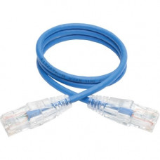 Tripp Lite 2ft Cat6 Gigabit Snagless Molded Slim UTP Patch Cable RJ45 M/M Blue 2&#39;&#39; - 2 ft Category 6 Network Cable for Network Device, Switch, Router, Server, Modem, Printer, Computer - First End: 1 x RJ-45 Male Network - Second End: 1 x R