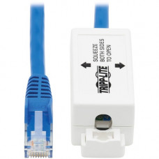 Tripp Lite N237-P18N-WHSH Cat6 Junction Box Cable Assembly, 18 in., Blue - 1.50 ft Category 6 Network Cable for Network Device, Surveillance Camera, Wallplate, Access Point - First End: 1 x RJ-45 Male Network - Second End: 1 x 110 - 128 MB/s - Patch Cable