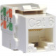 Tripp Lite Cat. 6/Cat. 5e 110 Punch Down Keystone Jack - RJ-45 - TAA Compliance N238-001-WH