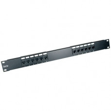 Tripp Lite 12-Port Cat6 Cat5 Patch Panel 568B 110 Punch Down Rackmount RJ45 1URM TAA - 568B, Ethernet" - TAA Compliance N252-012