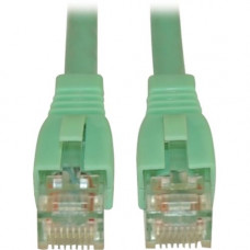 Tripp Lite 3ft Augmented Cat6 Cat6a Snagless 10G Patch Cable RJ45 M/M Aqua 3&#39;&#39; - 3 ft Category 6a Network Cable for Network Device - First End: 1 x RJ-45 Male Network - Second End: 1 x RJ-45 Male Network - 10 Gbit/s - Patch Cable - 24 AWG 
