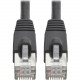 Tripp Lite Cat6a Snagless Shielded STP Patch Cable 10G, PoE, Black M/M 5ft - Category 6a for Network Device, Switch, Modem, Router, Hub, Patch Panel, VoIP Device, Camera - 1.25 GB/s - Patch Cable - 5 ft - 1 x RJ-45 Male Network - 1 x RJ-45 Male Network - 
