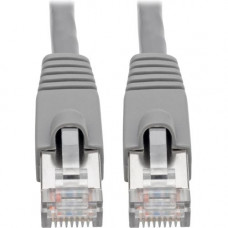 Tripp Lite Cat6a Snagless Shielded STP Network Patch Cable 10G Certified, PoE, Gray RJ45 M/M 7ft 7&#39;&#39; - Category 6a for Network Device, Switch, Modem, Router, Hub, Patch Panel, VoIP Device, Camera - 1.25 GB/s - Patch Cable - 7 ft - 1 x RJ-4