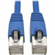 Tripp Lite Cat6a Snagless Shielded STP Network Patch Cable 10G Certified, PoE, Blue RJ45 M/M 35ft 35&#39;&#39; - Category 6a for Network Device, Switch, Modem, Router, Hub, Patch Panel, VoIP Device, Camera - 1.25 GB/s - Patch Cable - 35 ft - 1 x R