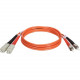 Tripp Lite 3M Duplex Multimode 62.5/125 Fiber Optic Patch Cable SC/ST 10&#39;&#39; 10ft 3 Meter - ST Male - SC Male - 10ft N304-010