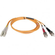 Tripp Lite 8M Duplex Multimode 62.5/125 Fiber Optic Patch Cable LC/ST 26&#39;&#39; 26ft 8 Meter - ST Male - LC Male - 26.25ft - Orange N318-08M