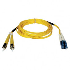 Tripp Lite 20M Duplex Singlemode 8.3/125 Fiber Optic Patch Cable LC/ST 65&#39;&#39; 65ft 20 Meter - 65.60 ft Fiber Optic Network Cable for Network Device - First End: 2 x LC Male Network - Second End: 2 x ST Male Network - Patch Cable - Yellow N36