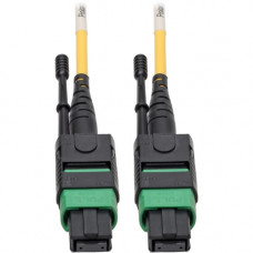 Tripp Lite MTP/MPO (APC) SMF Fiber Patch Cable 12 Fiber QSFP+ 40/100Gbe 2M - Fiber Optic for Network Device, Switch, Hub, Router, Patch Panel - 12.50 GB/s - Patch Cable - 6.56 ft - 1 x MTP/MPO Female Network - 1 x MTP/MPO Female Network - 8.3/125 &mic