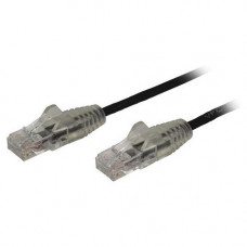 Startech.Com 6in CAT6 Cable - Slim CAT6 Patch Cord - Black Snagless RJ45 Connectors - Gigabit Ethernet Cable - 28 AWG - LSZH (N6PAT6INBKS) - Slim CAT6 cable is 36% thinner than a standard CAT 6 network cable - Patch cable is tested to comply with Category