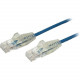Startech.Com 10 ft CAT6 Cable - Slim CAT6 Patch Cord - Blue Snagless RJ45 Connectors - Gigabit Ethernet Cable - 28 AWG - LSZH (N6PAT10BLS) - Slim CAT6 cable is 36% thinner than a standard CAT 6 network cable - Patch cable is tested to comply with Category