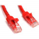 Startech.Com 10ft CAT6 Ethernet Cable - Red Snagless Gigabit CAT 6 Wire - 100W PoE RJ45 UTP 650MHz Category 6 Network Patch Cord UL/TIA - 10ft Red CAT6 Ethernet cable delivers Multi Gigabit 1/2.5/5Gbps & 10Gbps up to 160ft - 650MHz - Fluke tested to A