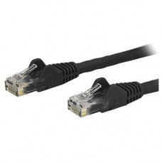 Startech.Com 20ft Black Cat6 Patch Cable with Snagless RJ45 Connectors - Long Ethernet Cable - 20 ft Cat 6 UTP Cable - 20 ft Category 6 Network Cable for Network Device, Workstation, Hub - First End: 1 x RJ-45 Male Network - Second End: 1 x RJ-45 Male Net