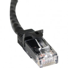 Startech.Com 50ft CAT6 Ethernet Cable - Black Snagless Gigabit CAT 6 Wire - 100W PoE RJ45 UTP 650MHz Category 6 Network Patch Cord UL/TIA - 50ft Black CAT6 Ethernet cable delivers Multi Gigabit 1/2.5/5Gbps & 10Gbps up to 160ft - 650MHz - Fluke tested 