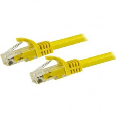 Startech.Com 6in Yellow Cat6 Patch Cable with Snagless RJ45 Connectors - Short Ethernet Cable - 6 inch Cat 6 UTP Cable - 6" Category 6 Network Cable for Network Device, Workstation, Hub - First End: 1 x RJ-45 Male Network - Second End: 1 x RJ-45 Male