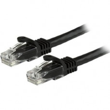 Startech.Com 8 ft Black Cat6 Cable with Snagless RJ45 Connectors - Cat6 Ethernet Cable - 8ft UTP Cat 6 Patch Cable - 8 ft Category 6 Network Cable for Network Device, Workstation, Hub - First End: 1 x RJ-45 Male Network - Second End: 1 x RJ-45 Male Networ