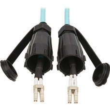 Tripp Lite N820-10M-IND 10Gb Duplex Multimode 50/125 OM3 Fiber Patch Cable, Aqua, 10 m - 32.81 ft Fiber Optic Network Cable for Network Device, Patch Panel, Wallplate - First End: 2 x LC Male Network - Second End: 2 x LC Male Network - 10 Gbit/s - Patch C
