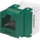 Panduit Network Connector - 1 Pack - 1 x RJ-45 Female - Green - TAA Compliance NK688MGR