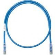 Panduit NetKey Cat.6a F/UTP Patch Network Cable - 10 ft Category 6a Network Cable for Network Device - First End: 1 x RJ-45 Male Network - Second End: 1 x RJ-45 Male Network - Patch Cable - Clear, Blue - 1 Pack - TAA Compliance NK6APC10BU