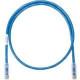 Panduit NetKey Cat.6a F/UTP Patch Network Cable - 3 ft Category 6a Network Cable for Network Device - First End: 1 x RJ-45 Male Network - Second End: 1 x RJ-45 Male Network - Patch Cable - Clear, Blue - 1 Pack - TAA Compliance NK6APC3BU