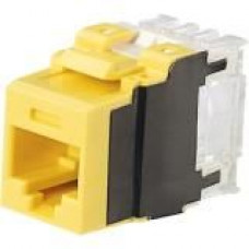 Panduit Cat.6a Network Connector - 1 Pack - RJ-45 - Yellow - TAA Compliance NK6X88MYL