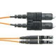 Panduit NetKey Fiber Optic Patch Network Cable - 45.92 ft Fiber Optic Network Cable for Network Device - LC Male Network - SC Male Network - Patch Cable - 9/125 &micro;m - Yellow - 1 Pack NKFP92ERLSSM014