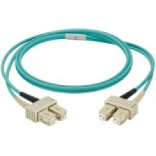 Panduit NetKey Fiber Optic Duplex Patch Network Cable - Fiber Optic for Network Device - Patch Cable - 6.56 ft - 1 Pack - 2 x SC Male Network - 2 x SC Male Network - Aqua NKFPX23LSSSM002