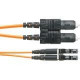 Panduit NetKey Fiber Optic Patch Network Cable - 16.40 ft Fiber Optic Network Cable for Network Device - LC Male Network - SC Male Network - Patch Cable - Orange - 1 Pack NKFP62ERLSSM005