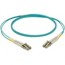 Panduit NetKey Fiber Optic Duplex Network Cable - 16.40 ft Fiber Optic Network Cable for Network Device - First End: 2 x LC Male Network - Second End: 2 x LC Male Network - Patch Cable - 50/125 &micro;m - Aqua - 1 Pack NKFPZ22LLLSM005