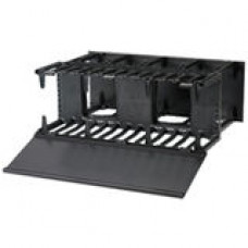 Panduit NetManager Horizontal Rack Cable Management Panel - Rack Cable Management Panel - 1 Pack - 3U Rack Height - 19" Panel Width - TAA Compliance NM3