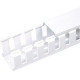 Panduit Cable Guide Wiring Duct - White - 2 Pack - Polyphenylene Oxide - TAA Compliance NNC37X50WH2