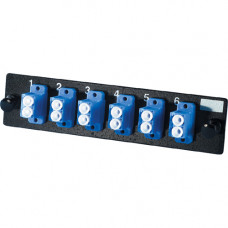 C2g Ortronics - Patch panel adapter - LC SM X 6 - blue - TAA Compliance OFP-LCD12AC