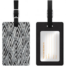 CENTON OTM Prints Series Luggage Tags - Leather, Faux Leather - Black OP-II-A-05