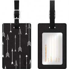 CENTON OTM Prints Series Luggage Tags - Leather, Faux Leather - Black OP-II-HIP-20