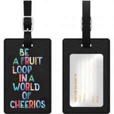 CENTON OTM Prints Series Luggage Tags - Leather, Faux Leather - Black OP-II-QTE-03