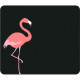 CENTON OTM Critter Prints Black Mouse Pad, Flamingo - Flamingo - Black - Rubber Base - Slip Resistant OP-MPV1BM-CRIT-01