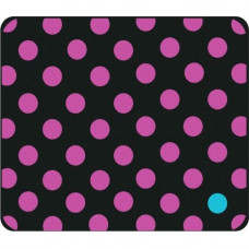 CENTON OTM Classic Prints Black Mouse Pad, Dotty Gone Violet - Dotty Gone Violet - Black - Rubber Base - Slip Resistant OP-MPV1BM-DOT-02