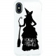 CENTON OTM Phone Case, Tough Edge, Witchy Witch - For Apple iPhone X Smartphone - Witchy Witch - Clear OP-SP-Z049A