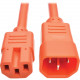 Tripp Lite 6ft Heavy Duty Power Extension Cord 15A 14 AWG C14 C15 Orange 6&#39;&#39; - For PDU, UPS, Computer, Storage Device, Server, Electronic Equipment - 250 V AC Voltage Rating - 15 A Current Rating - Orange P018-006-AOR